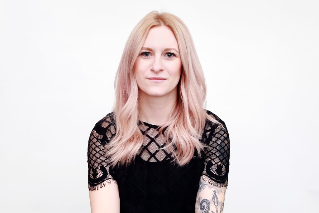 Allow your hair to fall at a natural part. Now you're ready to start the rope braid.