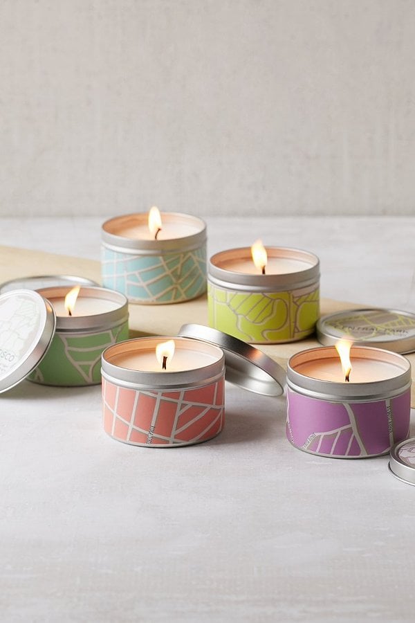 City Scapes Tin Candles