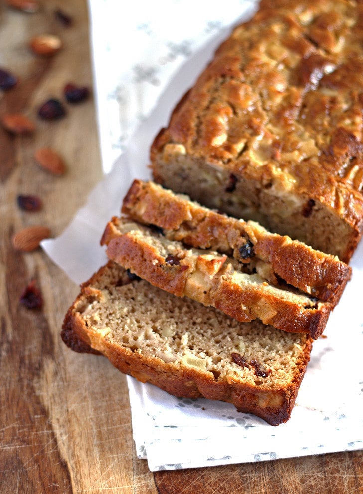 Apple, Almond, and Cranberry Quick Bread