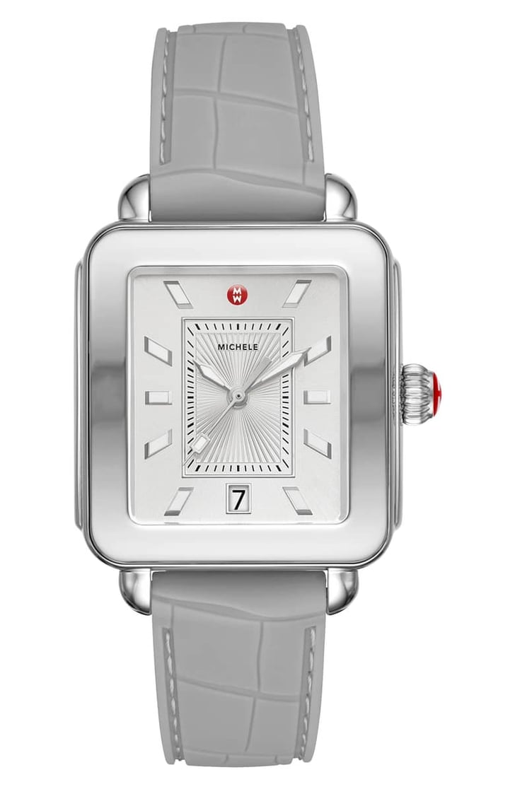 Michele Deco Sport Watch Head Silicone Strap Watch All the