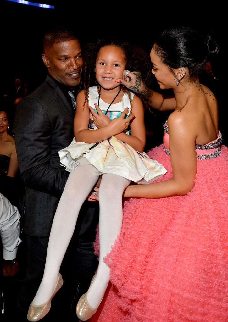 Annalise Bishop joined her dad, Jamie Foxx, at the Grammys, and she managed to snag pictures with everyone from Jay Z to Rihanna to Madonna.