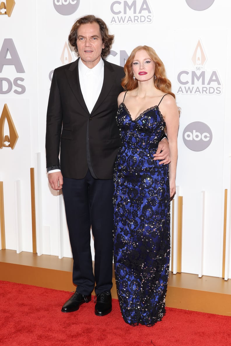 Michael Shannon and Jessica Chastain at the 2022 CMA Awards