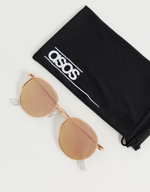 ASOS Design '90s Metal Round Sunglasses