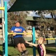 Dad Bonds With Daughter by Trying (and Failing) to Mimic Her Gymnastics Moves