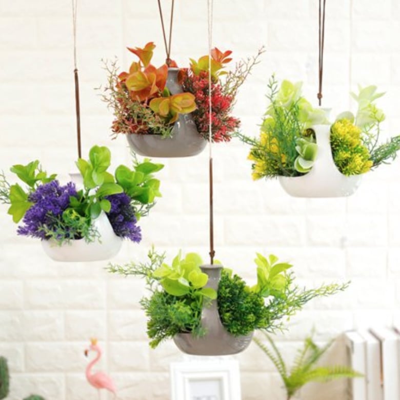 Hanging Artificial Flowers and Plants | Best Walmart Home ...