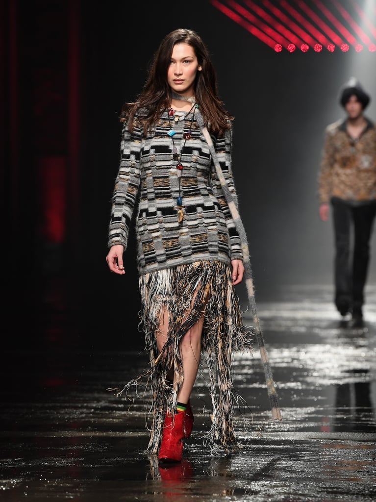 Bella's Missoni Look Was Fringed and Came Complete With Red Booties