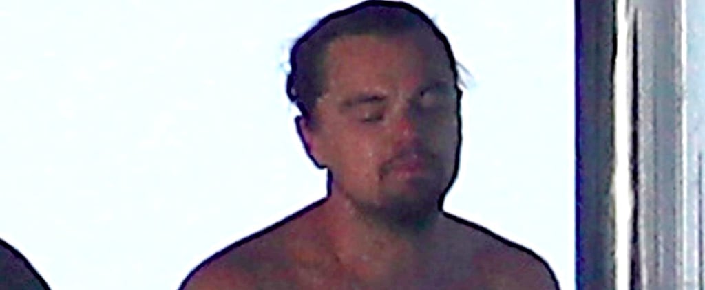 Leonardo DiCaprio Wearing Beach Towel St.-Tropez July 2017