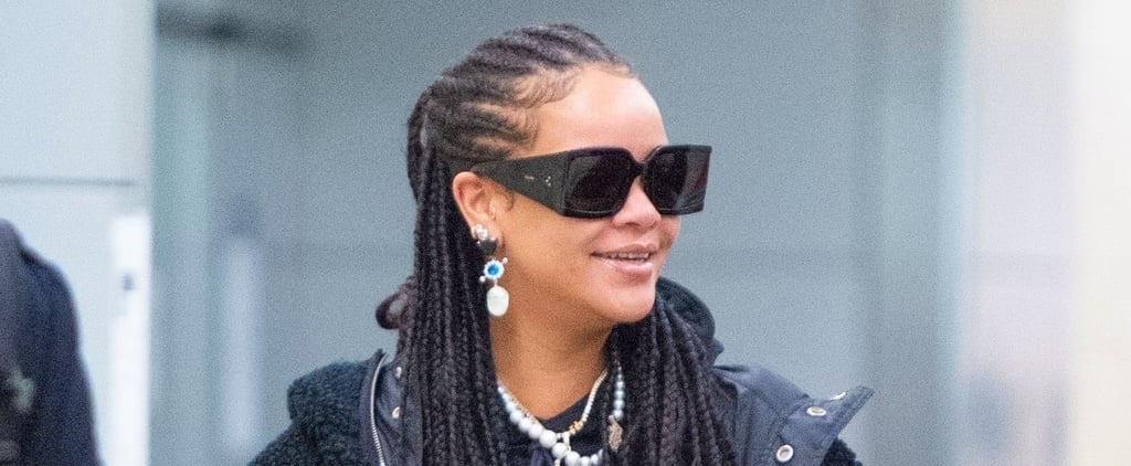 Rihanna Wore Crystal Bottega Veneta Heels to the Airport
