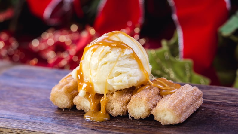 Churro Bites With Eggnog Gelato