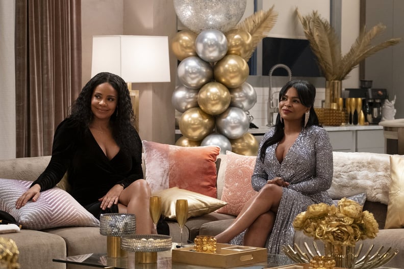 Sanaa Lathan as Robin and Nia Long as Jordan in The Best Man: The Final Chapters.