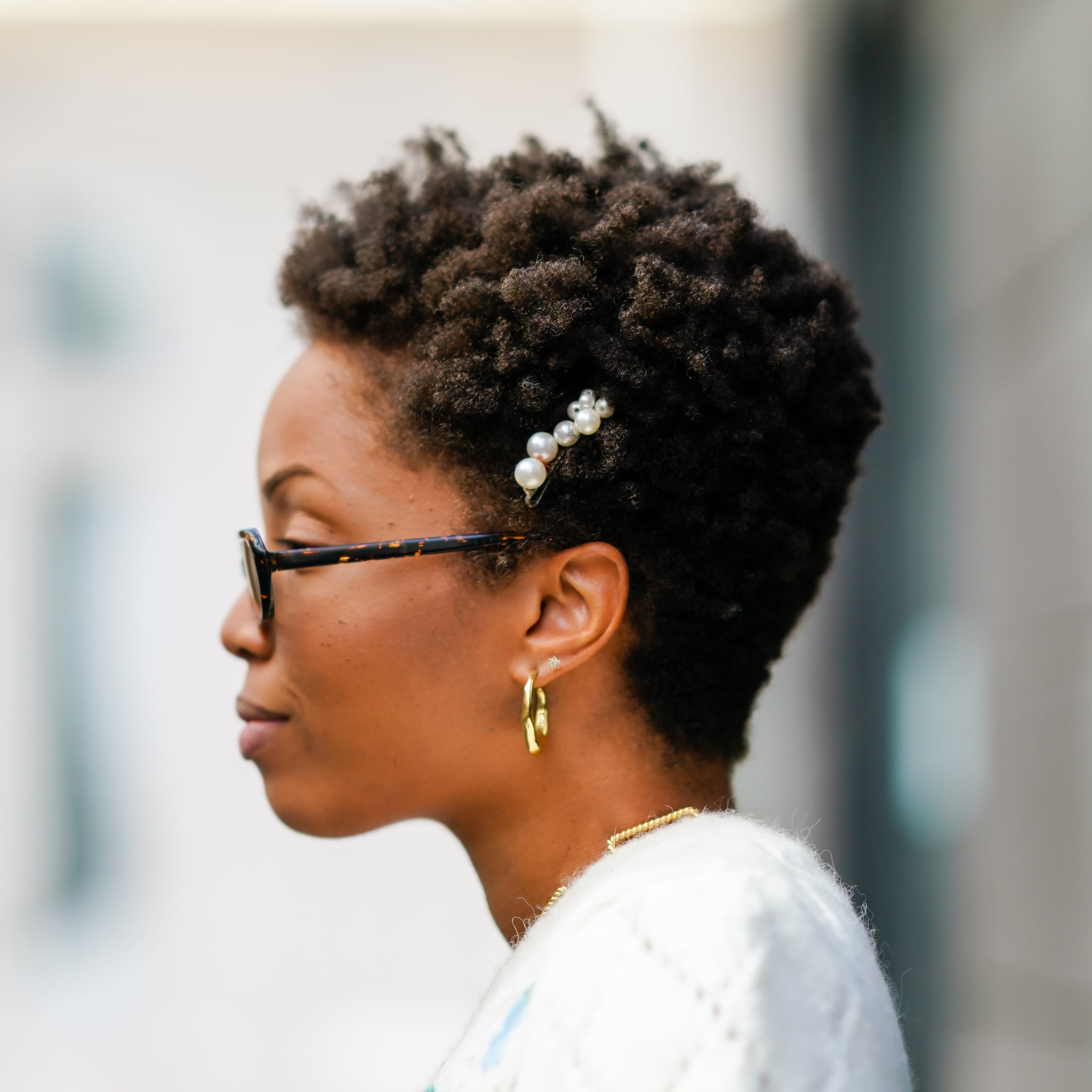 Image of Shaggy updo natural hairstyle