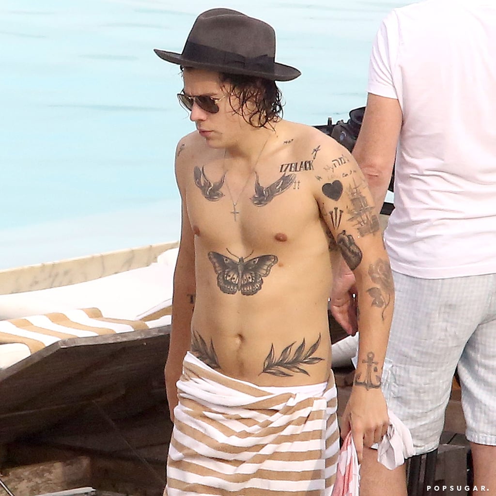 Harry Styles Shirtless in Rio de Janeiro