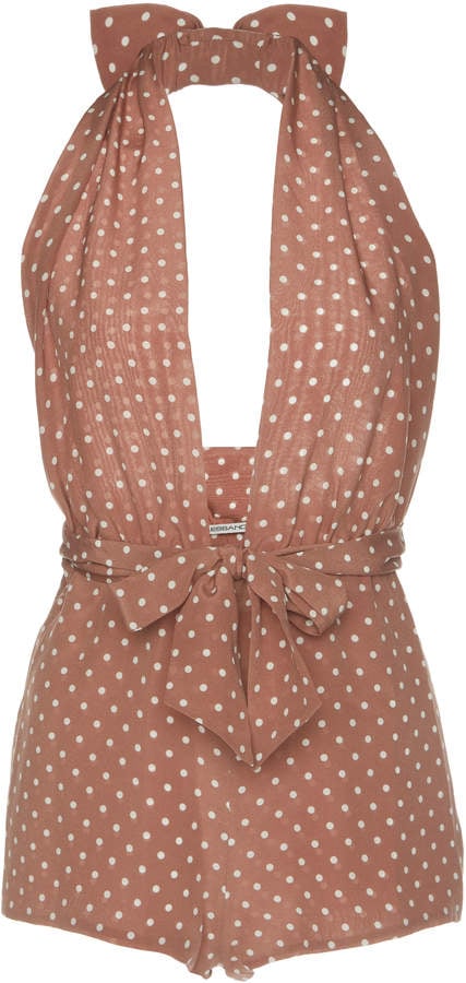 Alessandra Rich Lounge by the Pool Polka Dot Playsuit
