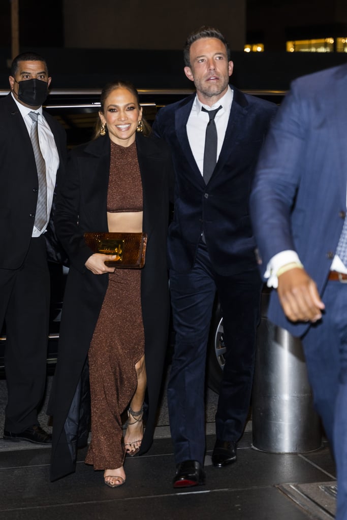 Jennifer Lopez Wears Hervé Léger to The Last Duel Premiere