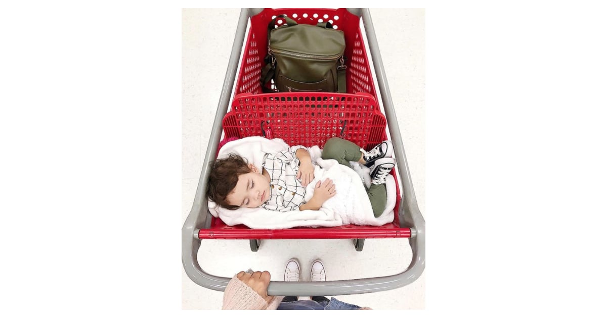Toddler Asleep in Target Carts POPSUGAR Family Photo 5