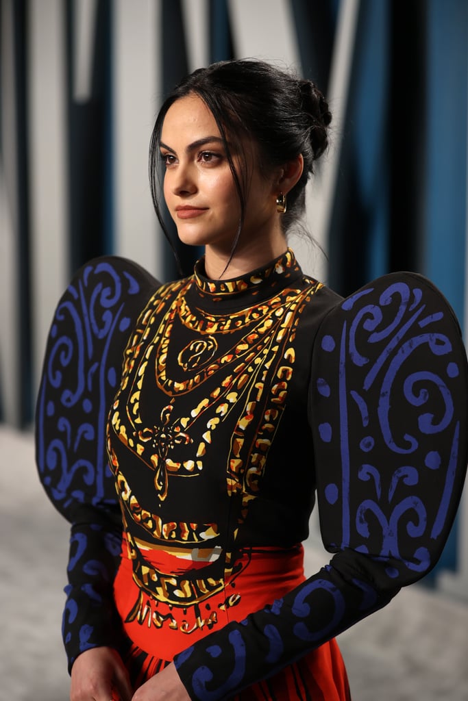Camila Mendes's Moschino Dress at the Oscars Afterparty 2020