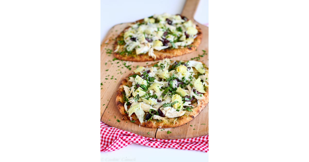 Chicken Pesto Artichoke Naan Pizza New Lunch Ideas For Work