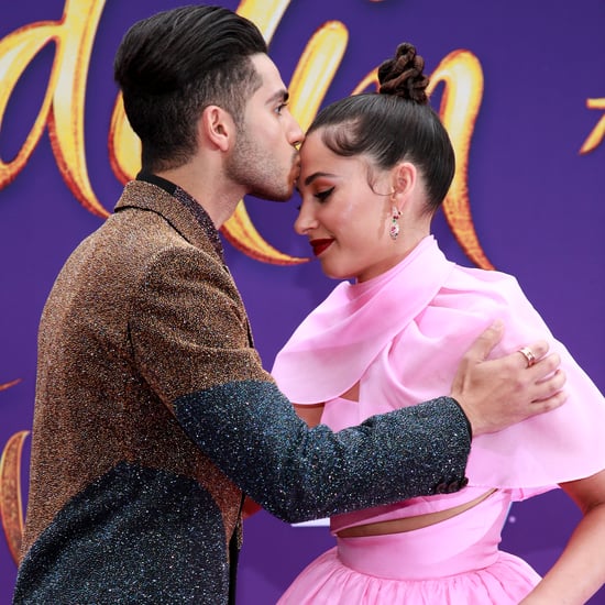 Mena Massoud and Naomi Scott at the Aladdin Premiere 2019