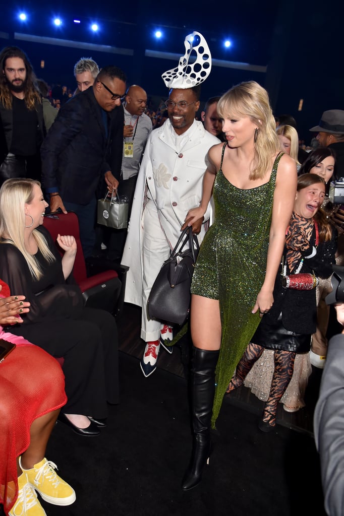 Taylor Swift's Dress and Boots at the American Music Awards