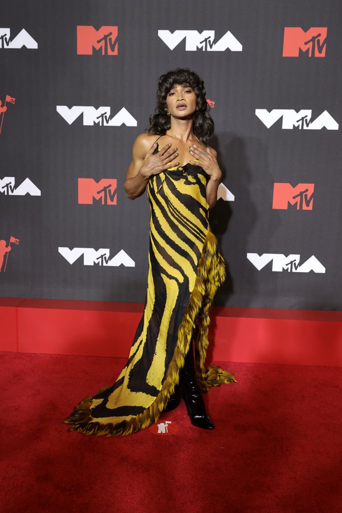 VMAs: Bretman Rock Wears Roberto Cavalli Dress Aaliyah Wore