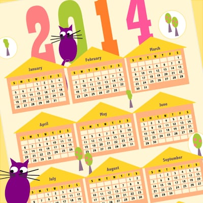 Funny Cat 2014 Calendar
