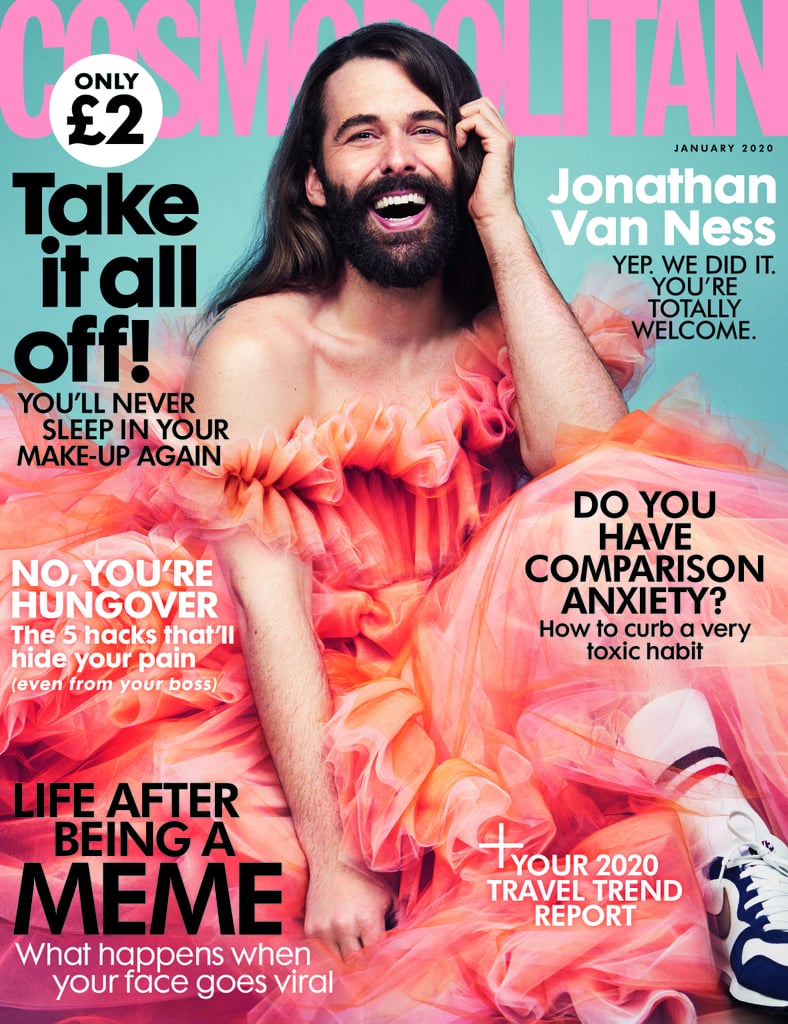 Jonathan Van Ness on the Cover of the January 2020 Issue of Cosmopolitan UK