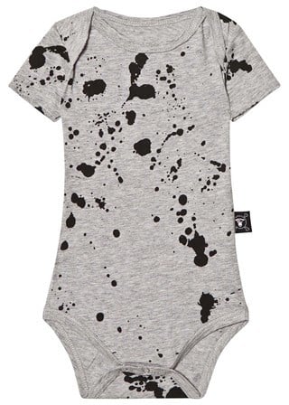 Nununu Heather Grey Splash Onesie ($42)