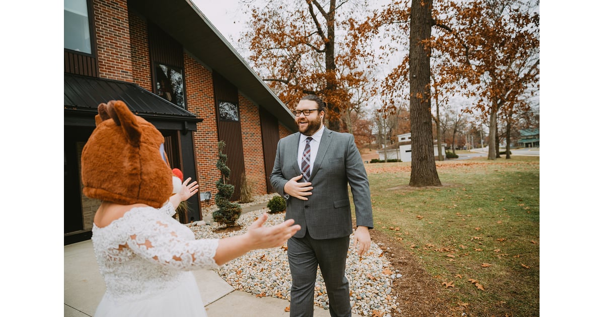 Quirky Christmas Wedding Popsugar Love Uk Photo 20