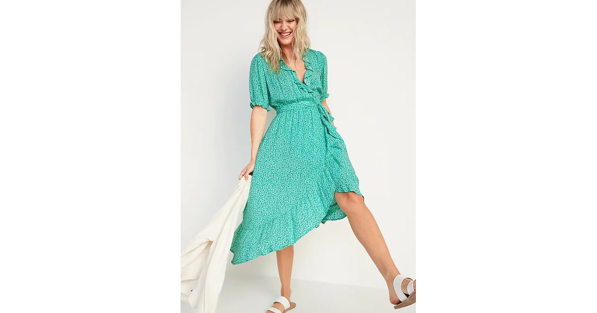 Old navy waist top defined wrap dress