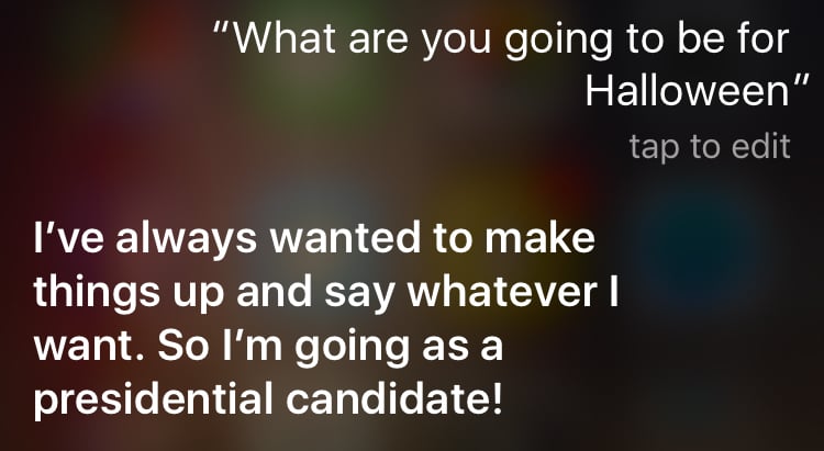 Siri Halloween Answers