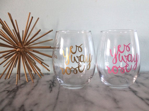 Yes Way Rosé Stemless Wine Glass