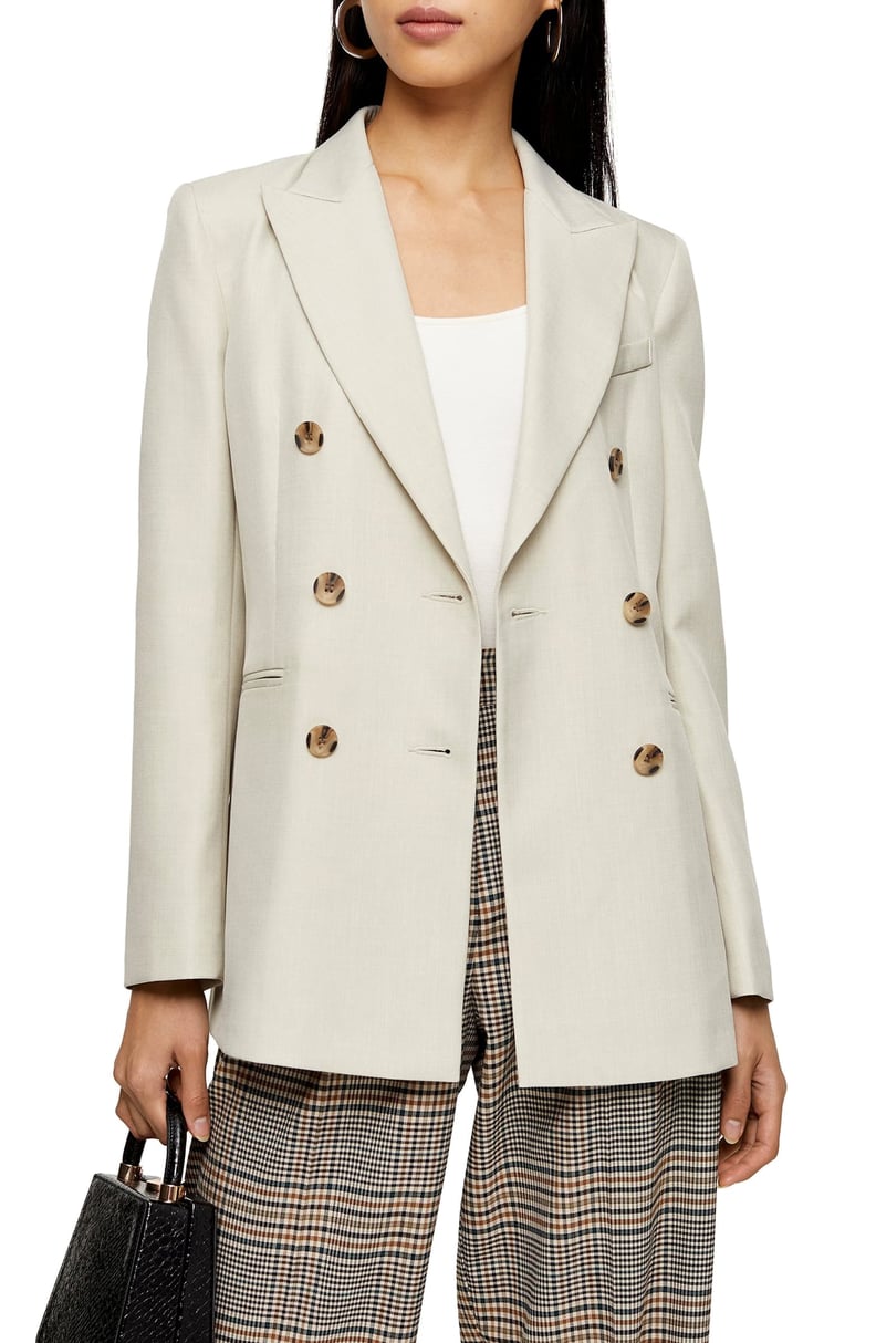 Topshop Double Breasted Blazer