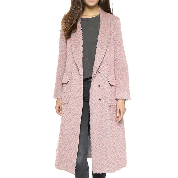 blush duster coat