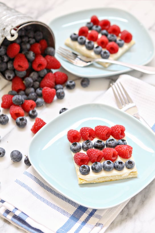 Red, White, and Blue Dessert Bites