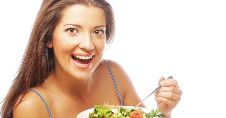 Women Eating Salad Popsugar Fitness 
