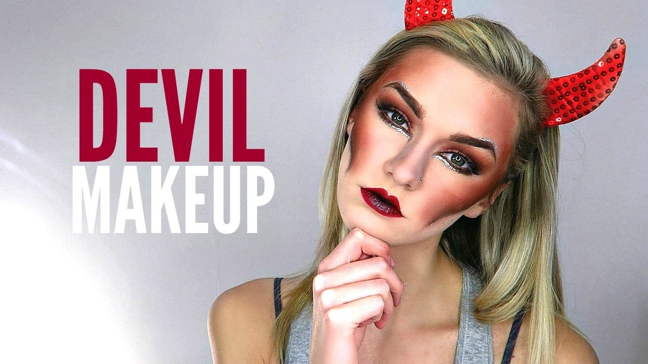 Devil Kaitlinemax 29 No Fuss Halloween Costume Makeup Tutorials Popsugar Beauty
