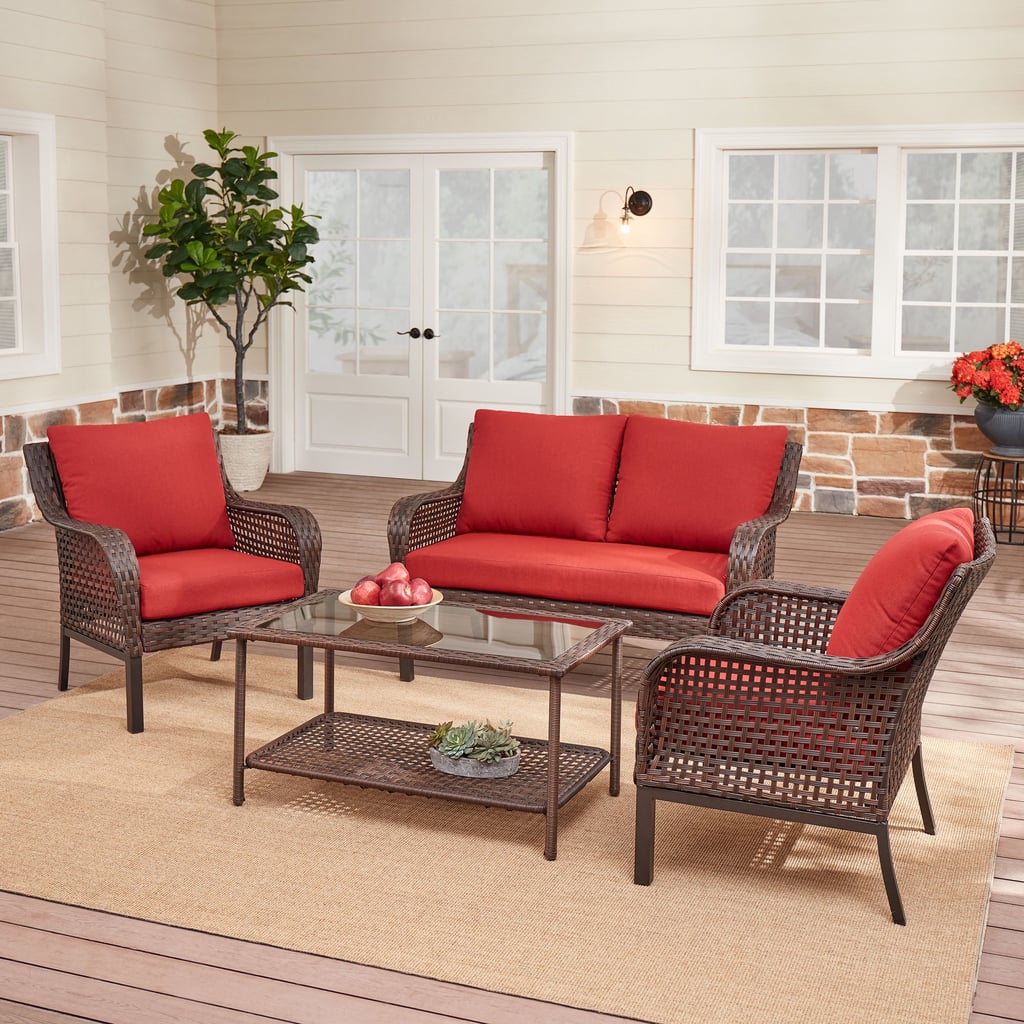 Mainstays Tuscany Ridge 4-Piece Outdoor Conversation Set