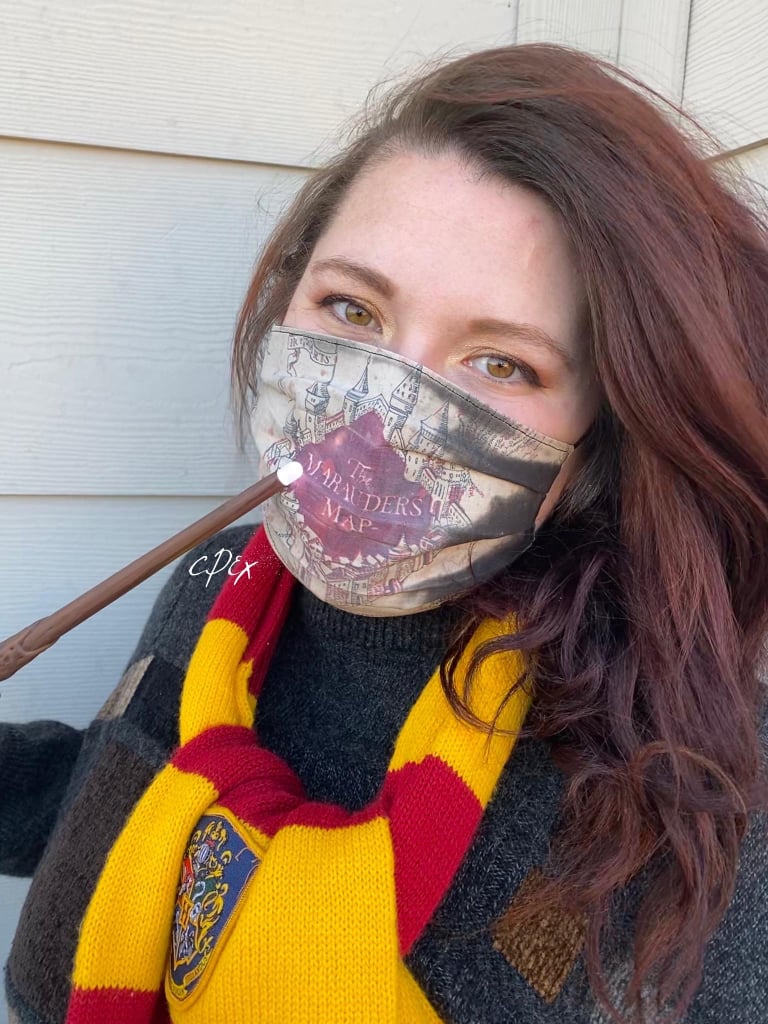 Harry Potter Marauder's Map Color-Changing Face Mask TikTok