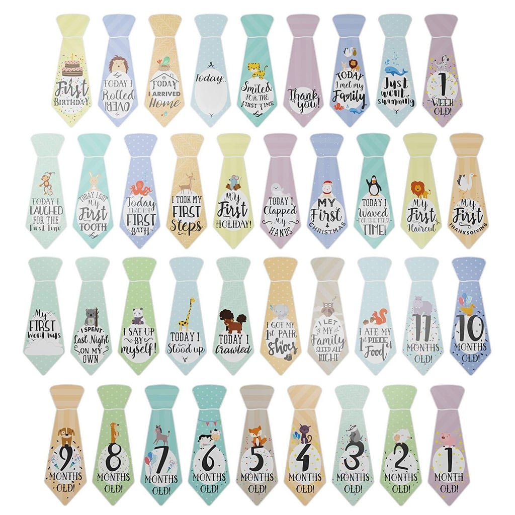 Baby Milestone "First Year" Necktie Stickers