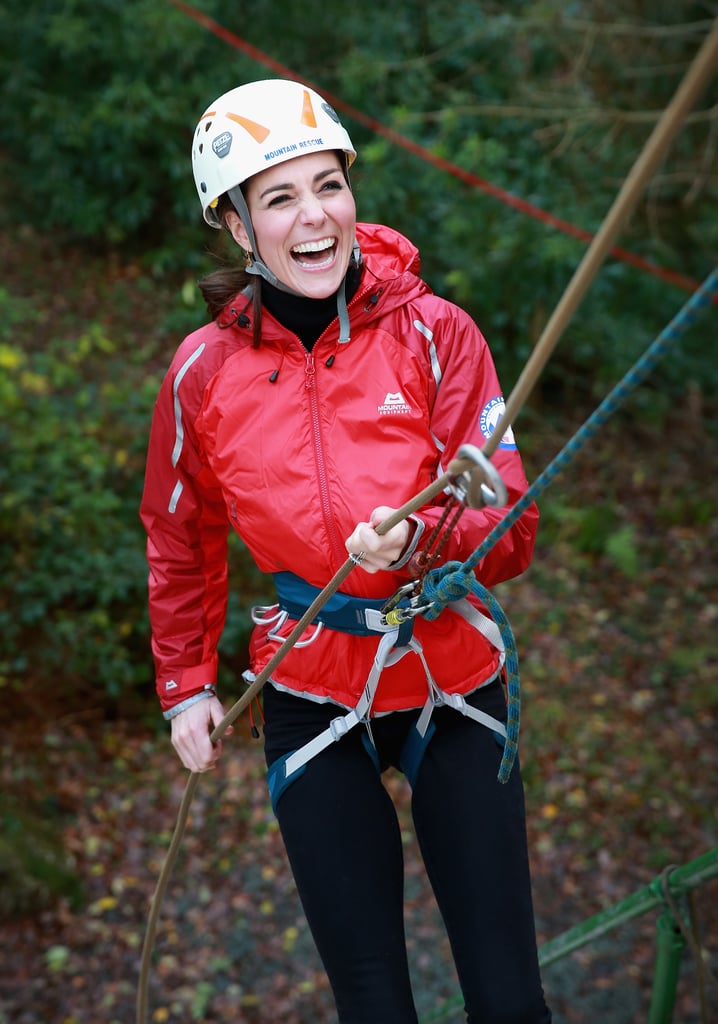 Kate Middleton and Prince William Rock Climbing in UK 2015