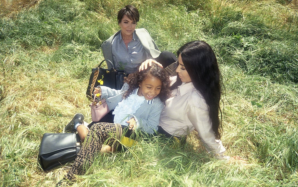Kim Kardashian and North West Fendi Peekaboo Campaign 2018