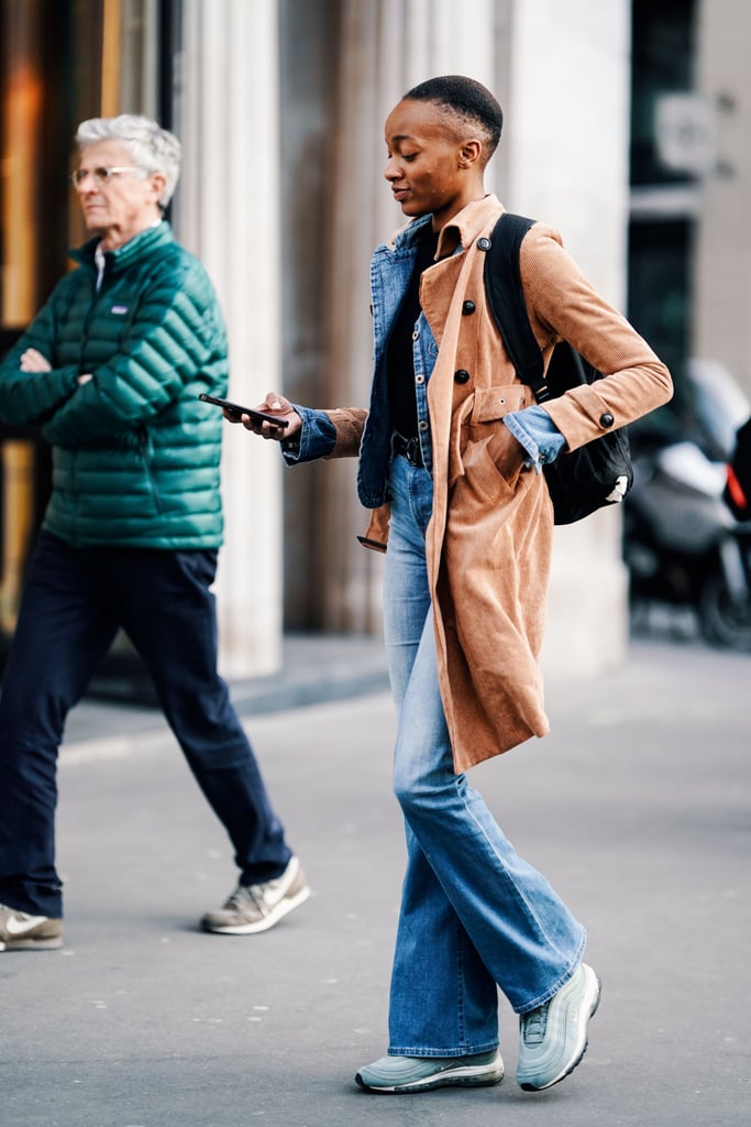 Revamp classic denim and camel tones with a bold pair of Nike Air Max.