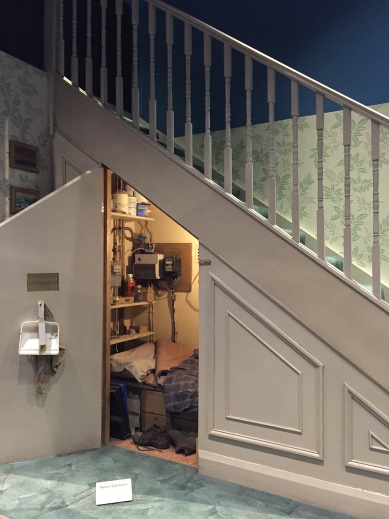 No big deal, you just walk past the ACTUAL cupboard under the stairs while you're in line for the tour.