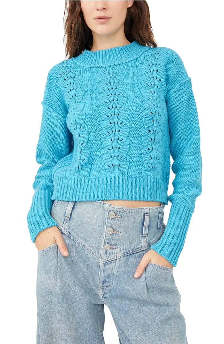 Best Fun Sweater For Women: Free People Bell Song Cotton Blend Sweater