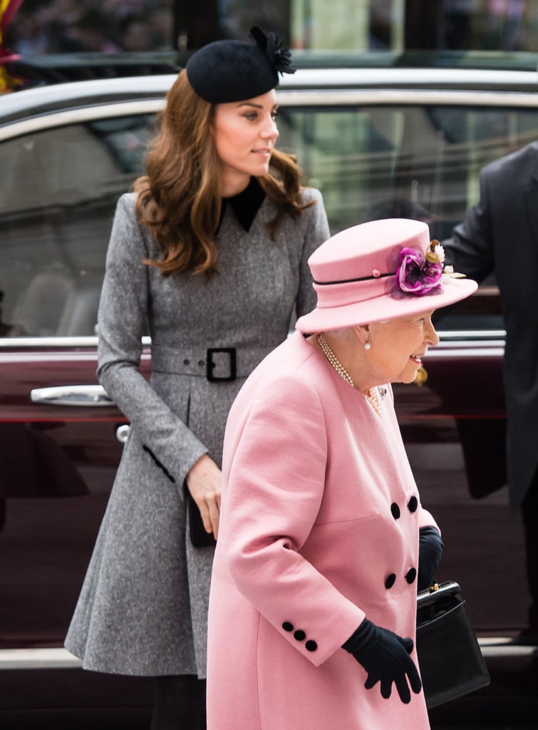 Kate Middleton Gray Coat Dress March 2019