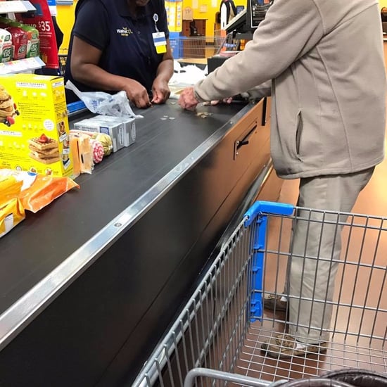 Walmart Cashier Helps Elderly Man