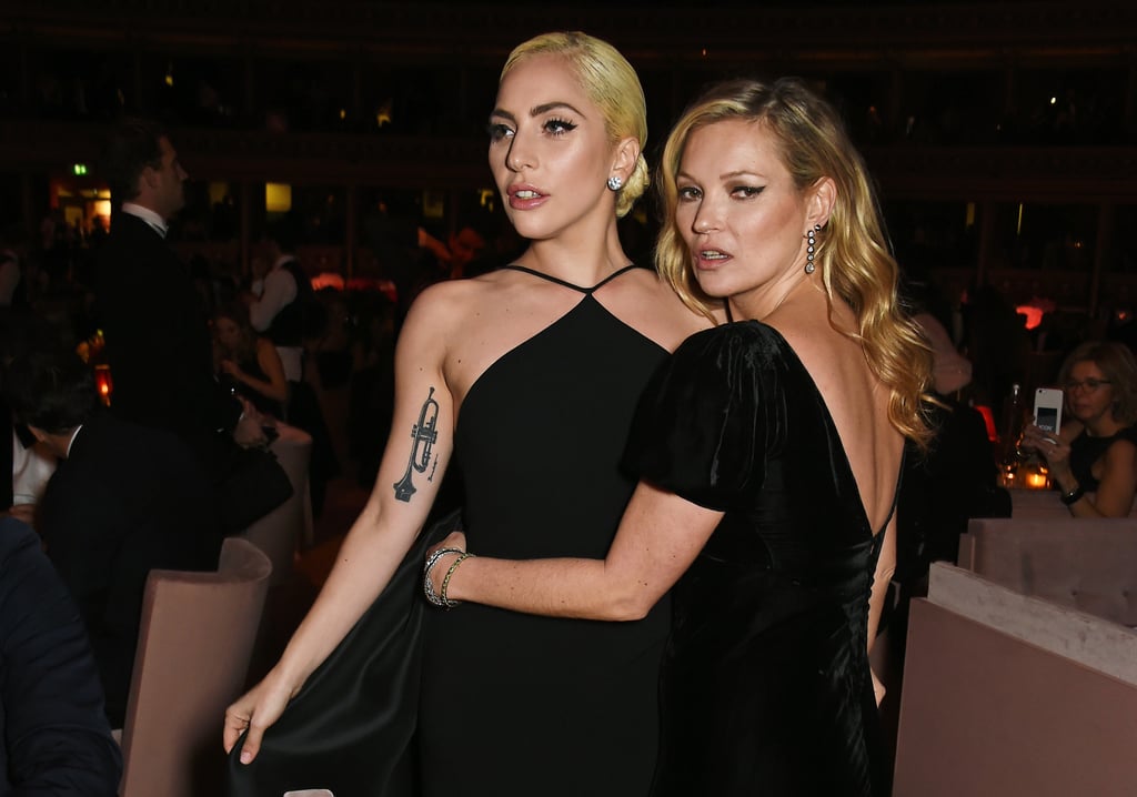 Lady Gaga and Kate Moss at the British Fashion Awards 2016