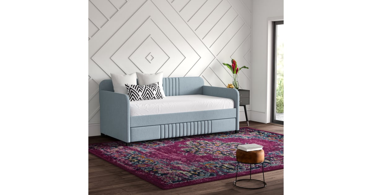 Aaru Upholstered Twin Daybed With Trundle Wayfair s Black Friday