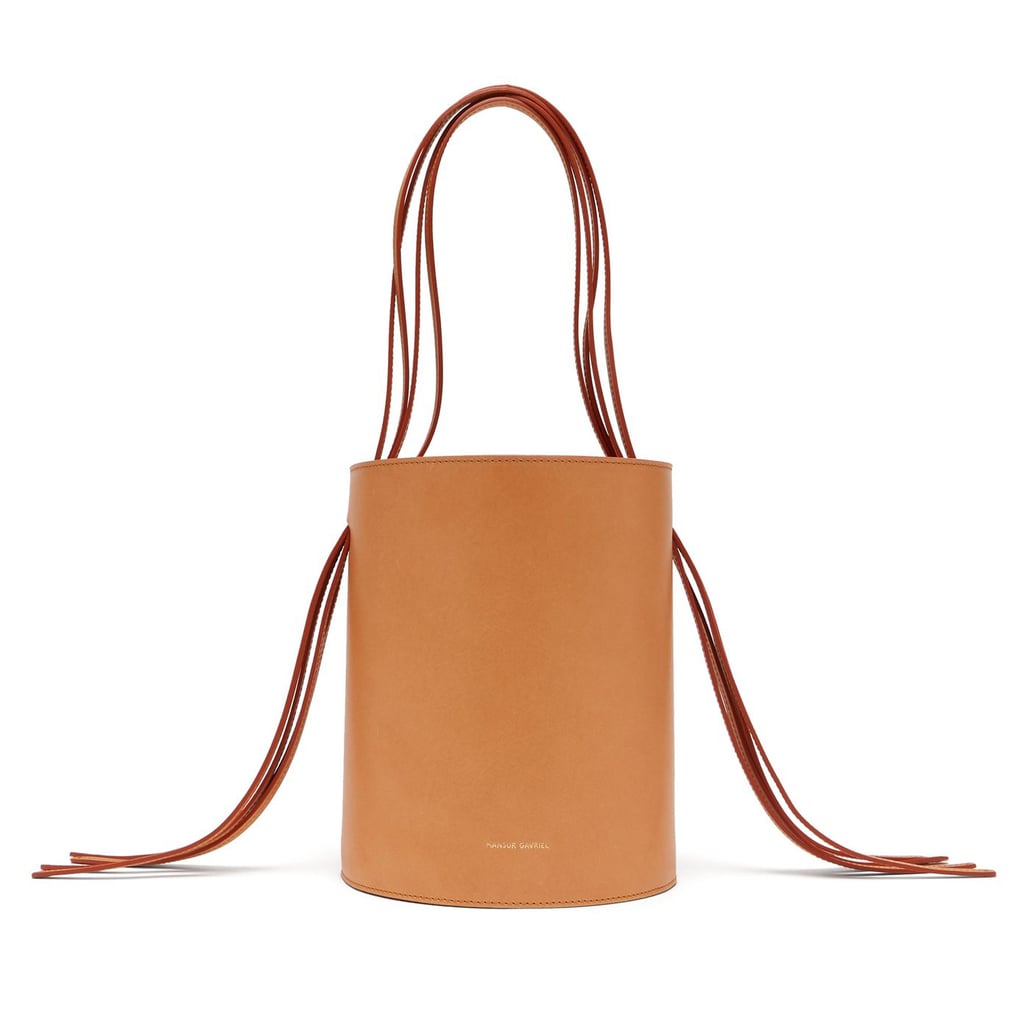 Mansur Gavriel Fringe Leather Bucket Bag