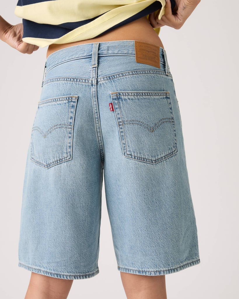 Levis Baggy Dad Lightweight Jorts ($75)
If you're worried about getting too hot in a pair of pants but still want to lean into the Y2K theme of the night, a pair of denim shorts will be your best option. These ultra baggy jorts have tons of pockets to hold your phone and accessories. Plus, you can even style the pant loops with a bandana for a festive belt as a fun accent.